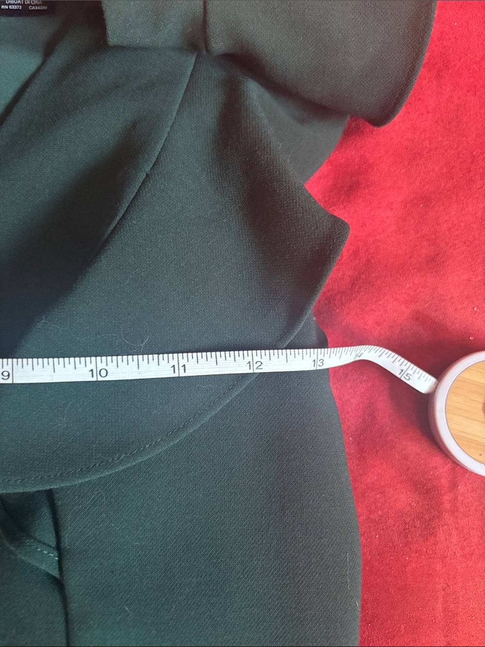 French connection whisper Ruffle Sleeve Dress in Bayou Green - Picture 4 of 5